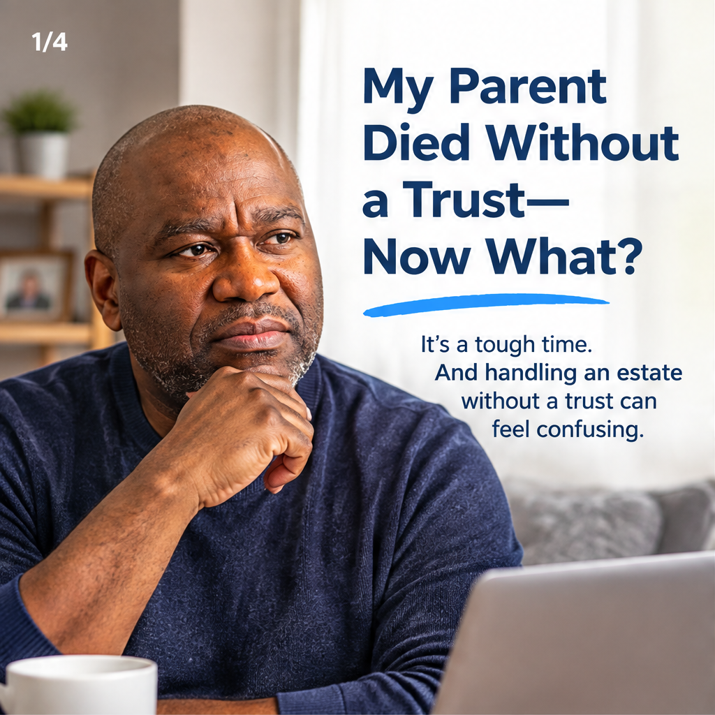 My Parent Died Without a Trust—Now What?